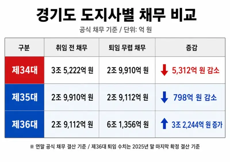 10년간 경기도 체무상태 비교의 내용을 보여주는 이미지