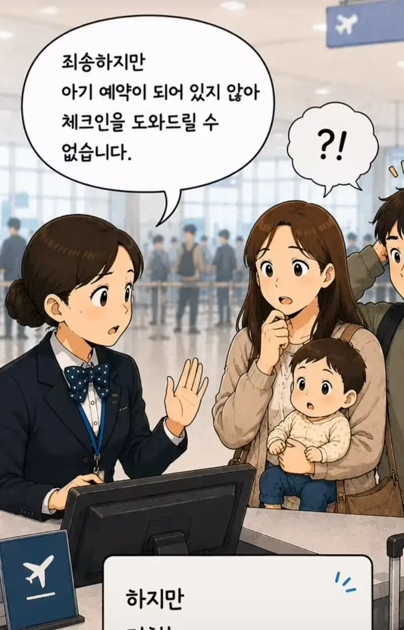 지상직 승무원이 겪은 황당한 일: 애는 공짜라 예약 안했는데요의 내용을 보여주는 이미지 관련 이미지 5