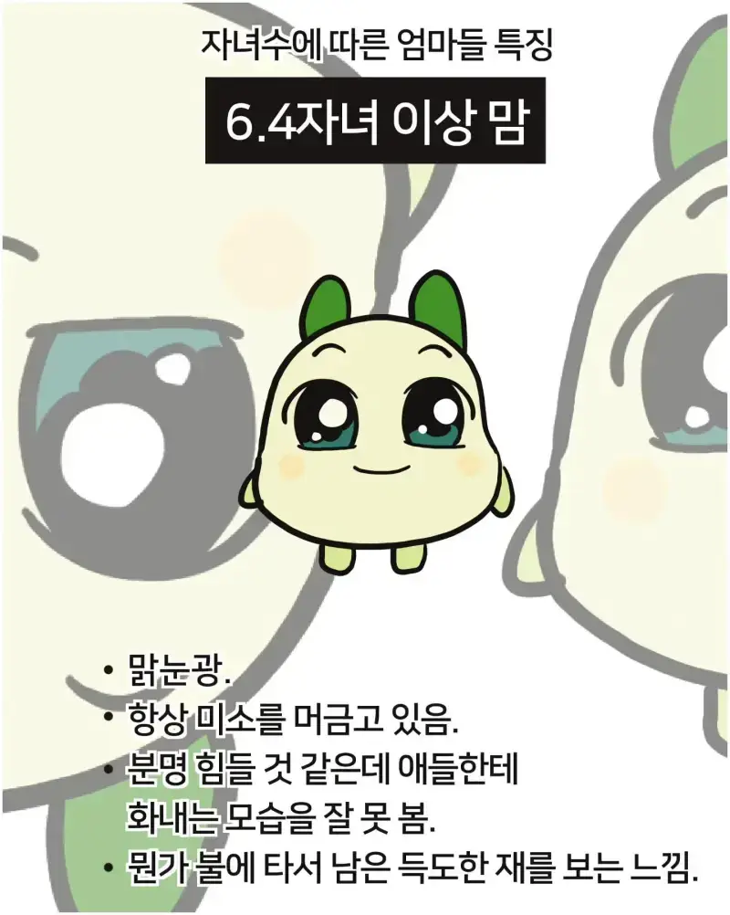 자녀 수에 따른 엄마들 특징의 내용을 보여주는 이미지 관련 이미지 6