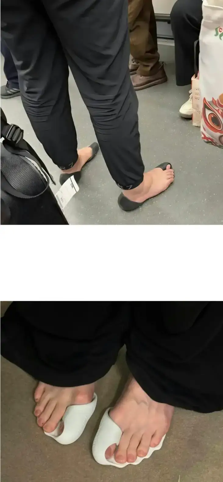 약 56만원짜리 발렌시아가 샌들 실물의 내용을 보여주는 이미지