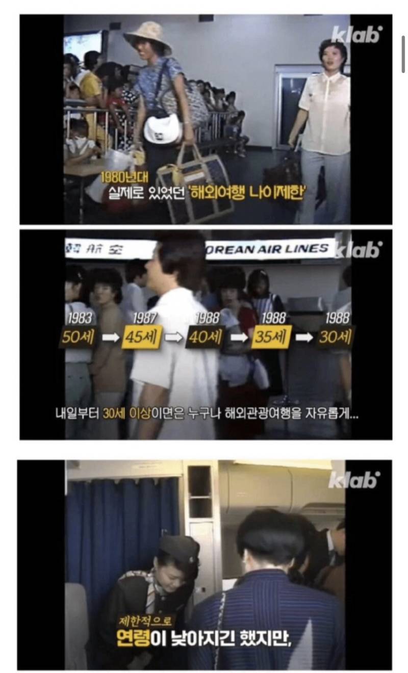 대한민국 1980년대 해외여행 조건의 내용을 보여주는 이미지 관련 이미지 2