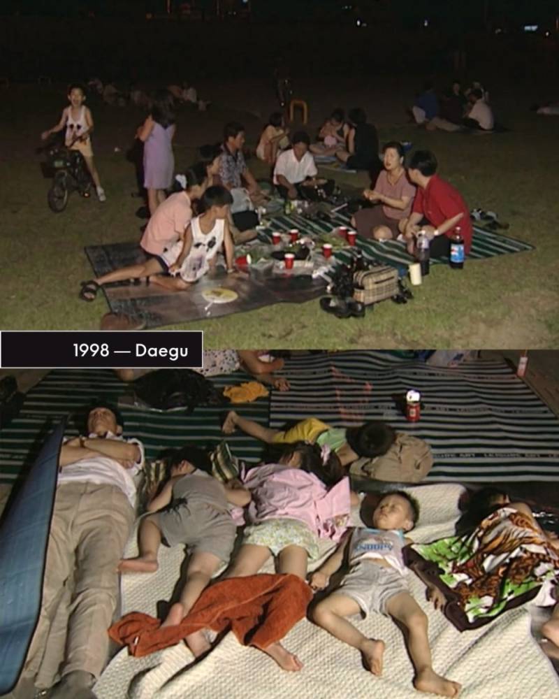 한 여름에 밖에서 자던 한국인들의 내용을 보여주는 이미지 관련 이미지 4