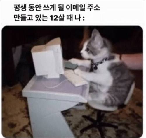 사람들의 이메일 주소가 이불킥을 부르게 되는 이유의 내용을 보여주는 이미지