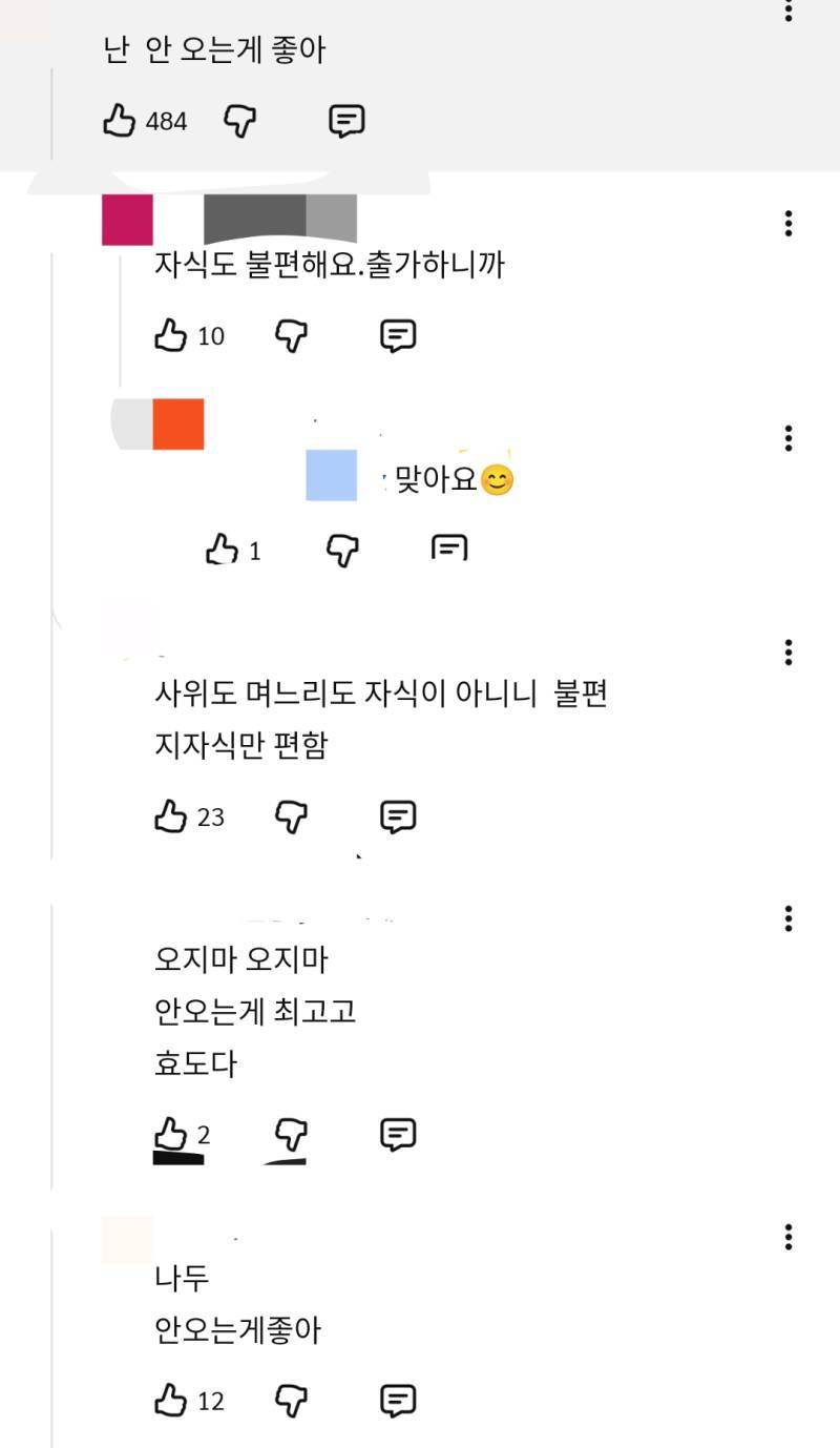며느리, 사위가 집에 오는 걸 원하지 않는 어머니들의 내용을 보여주는 이미지 관련 이미지 2