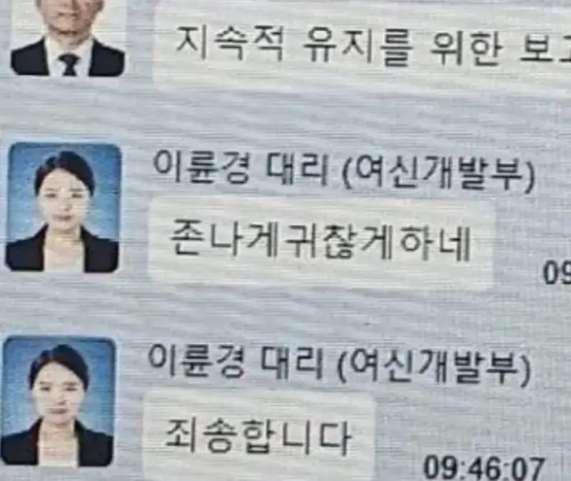 여신개발부 이륜경 대리 대참사의 내용을 보여주는 이미지