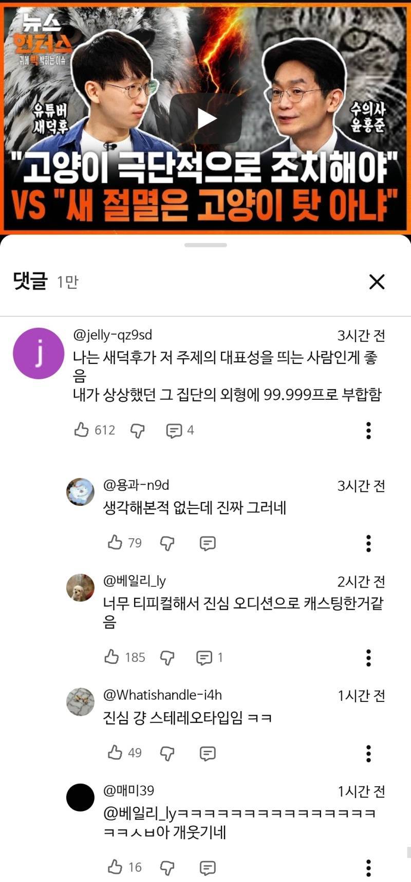 새덕후가 저 주제 대표성을 띄는 게 좋음의 내용을 보여주는 이미지