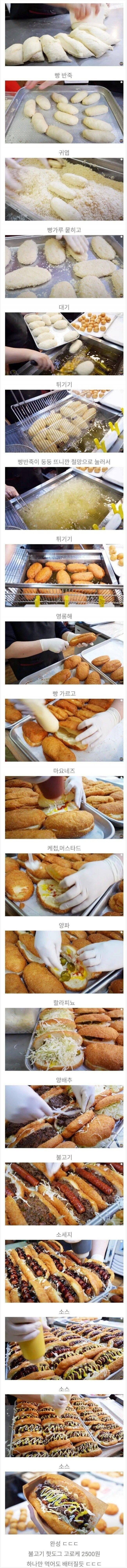 2500원 핫도그 수준의 내용을 보여주는 이미지