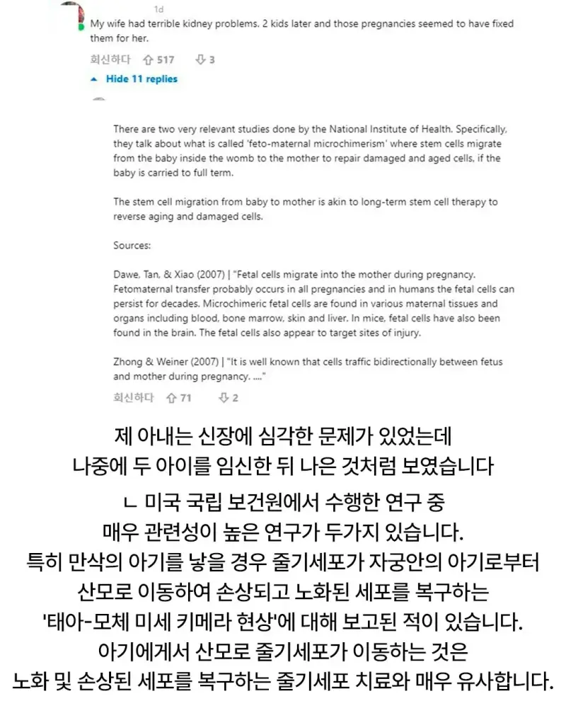 산모의 장기가 손상되면 뱃속의 아기가 하는 행동의 내용을 보여주는 이미지 관련 이미지 2