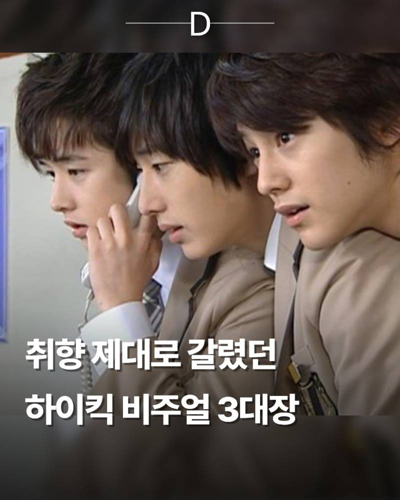 취향 제대로 갈렸던 거침없이 하이킥 비주얼 3대장의 내용을 보여주는 이미지