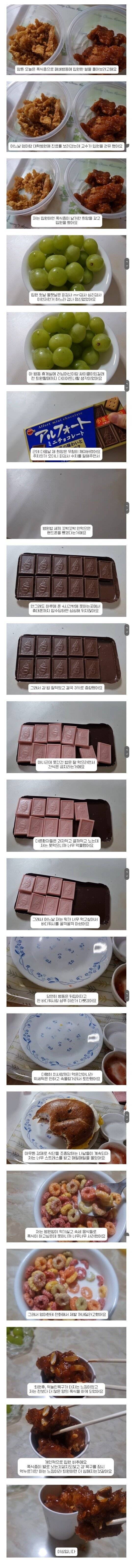 폭식증으로 폐쇄병동 입원하고 느낀점의 내용을 보여주는 이미지
