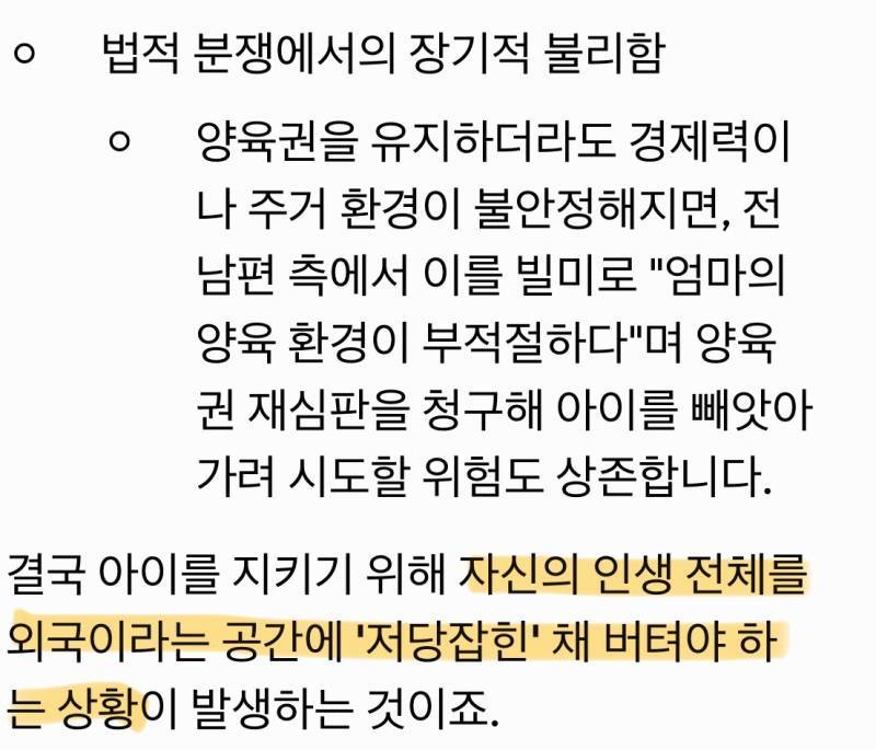 우리 엄마가 강조하는데 특히 외국 살면 절대 애 낳지 말래의 내용을 보여주는 이미지 관련 이미지 6