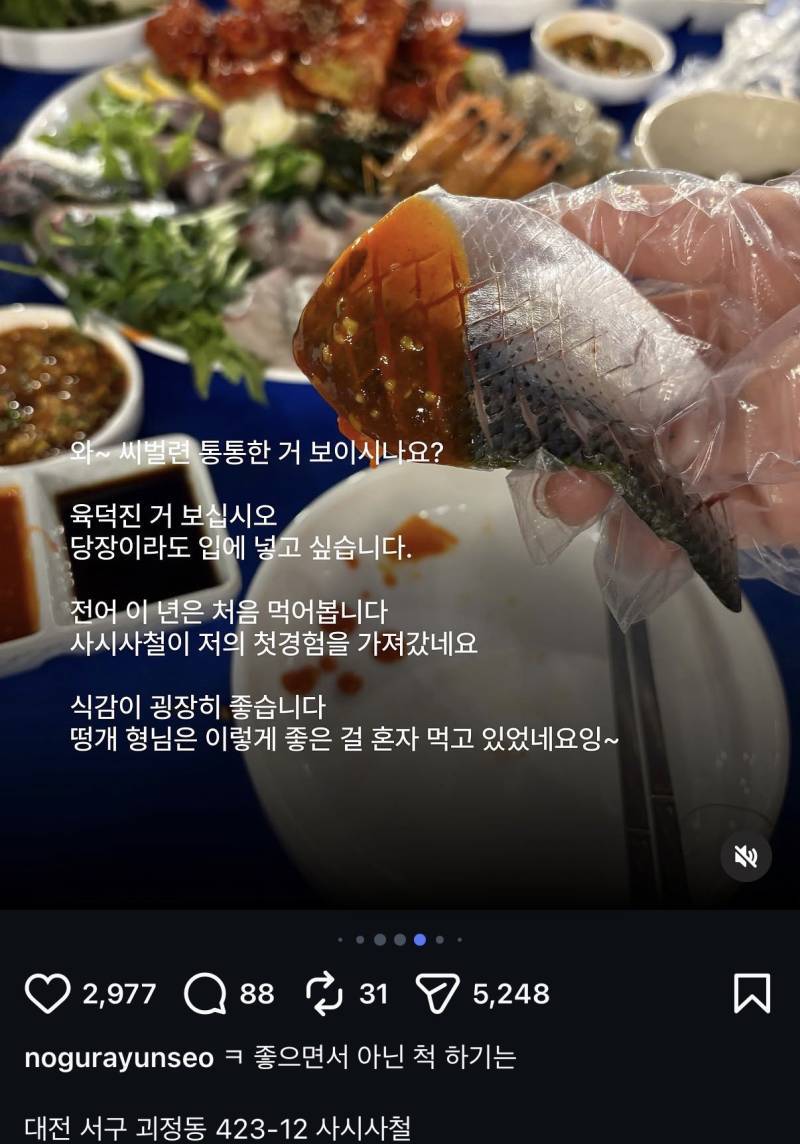 요즘 유행한다는 맛집 소개 인플루언서의 내용을 보여주는 이미지 관련 이미지 3