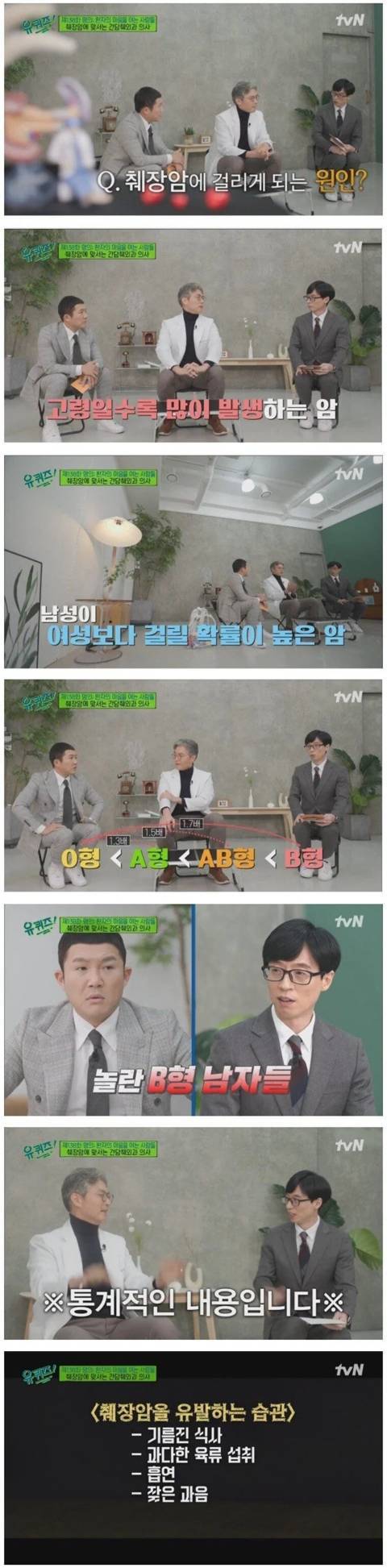 췌장암에 가장 많이 걸리는 혈액형의 내용을 보여주는 이미지