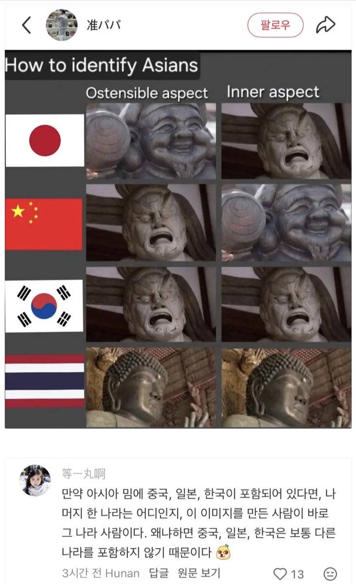 한중일X국을 비교하는 이미지가 있다면 그건 X국에서 만든 이미지다의 내용을 보여주는 이미지