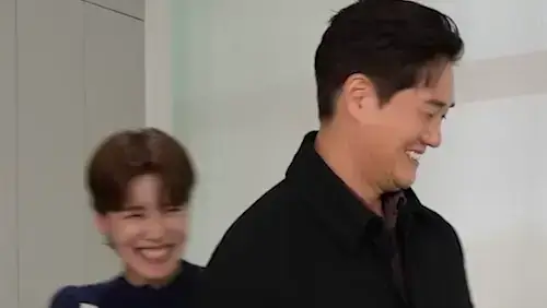 장도연이 다 가려지는 유지태 피지컬