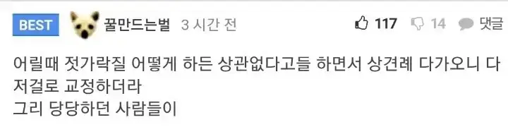 젓가락질 얘기로 틀딱 거리는 애들 특징의 내용을 보여주는 이미지 관련 이미지 3