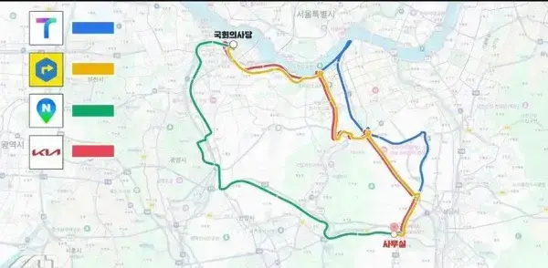 차 네비 목적지까지 걸린 시간 테스트의 내용을 보여주는 이미지