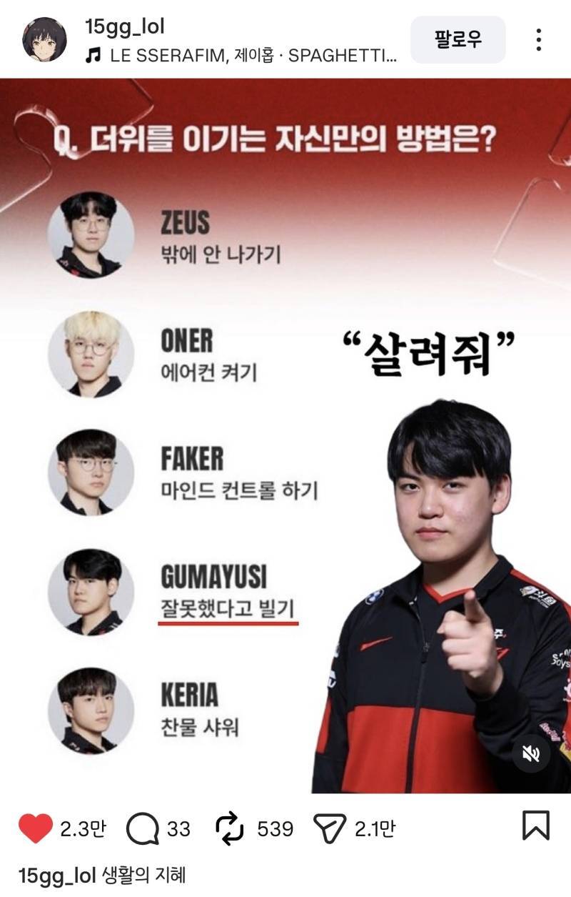 더위를 이기는 자신만의 방법의 내용을 보여주는 이미지