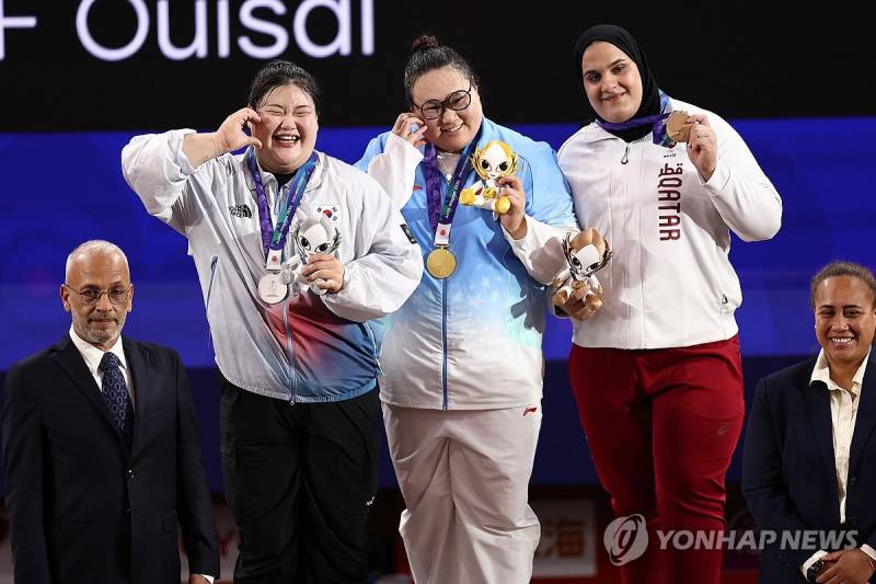 역도🥈 박혜정 시상식의 내용을 보여주는 이미지