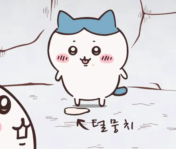 먼작귀에서 고양이같다는 반응 정말 많이 나오는 캐릭의 내용을 보여주는 이미지