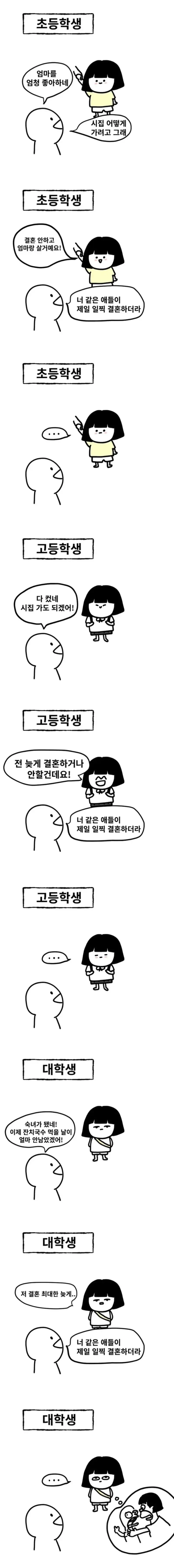 너 같은 애들이 제일 일찍 결혼하더라의 내용을 보여주는 이미지