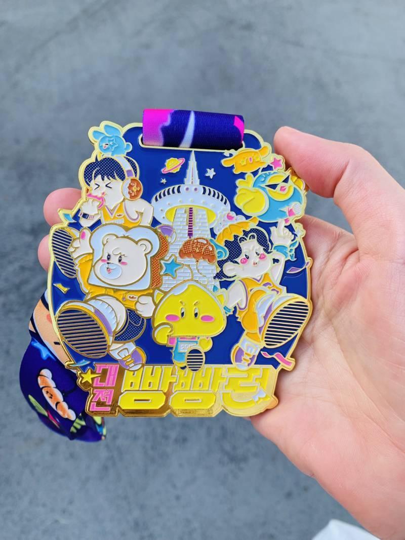 대전 빵빵런 10km 완주 메달의 내용을 보여주는 이미지