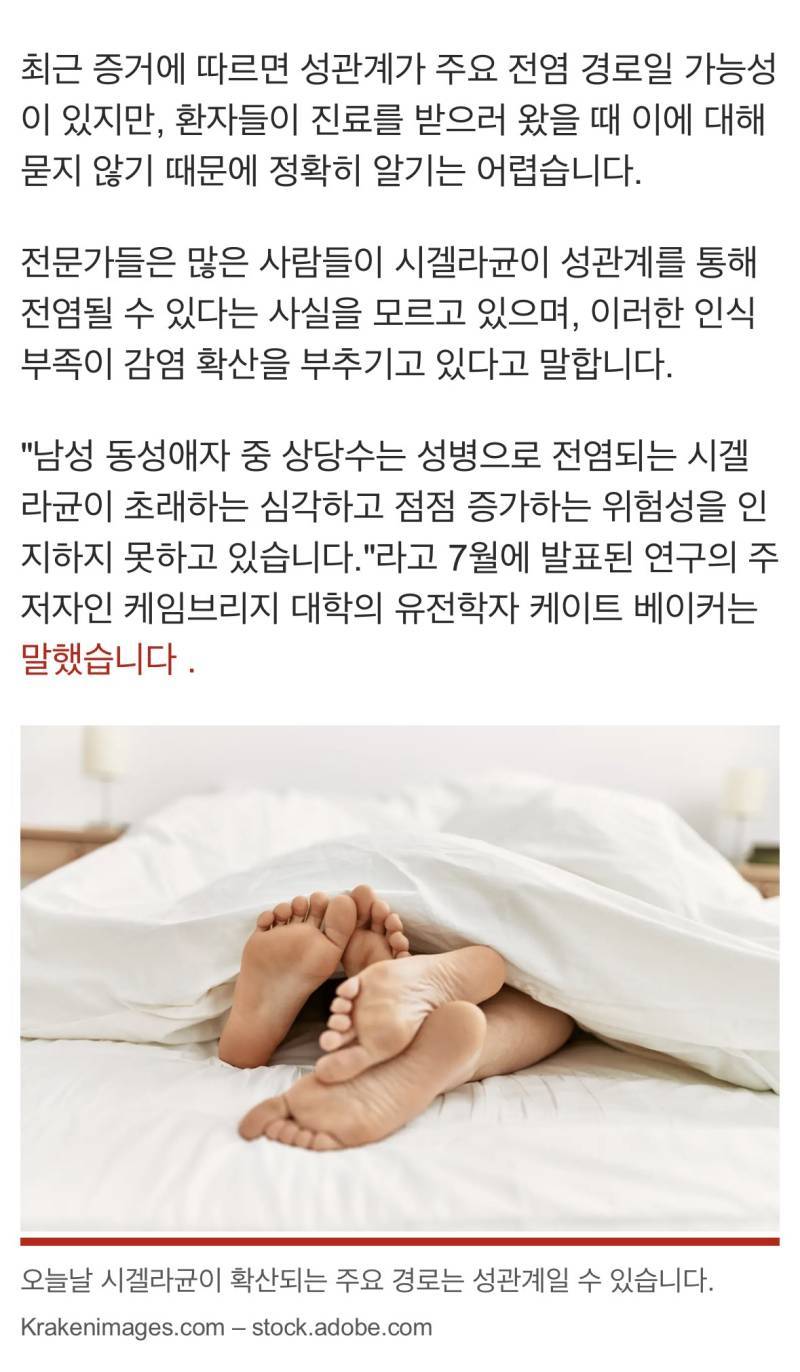남성 동성애자들 사이에서 성병성 이질이 급격히 확산중의 내용을 보여주는 이미지 관련 이미지 4