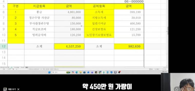 20년차 부사관 월급 인증�의 내용을 보여주는 이미지 관련 이미지 2