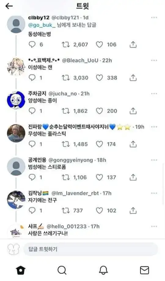 사랑은 쓰레기구나!의 내용을 보여주는 이미지
