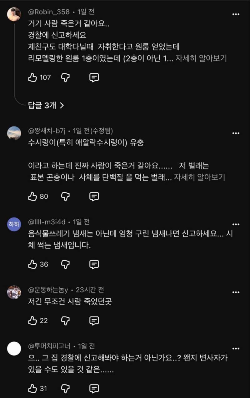 주변에 출몰하면 바선생보다도 더 무섭다는 벌레...의 내용을 보여주는 이미지 관련 이미지 2