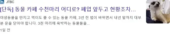 2027년까지 대부분의 동물카페는 폐업 예정의 내용을 보여주는 이미지