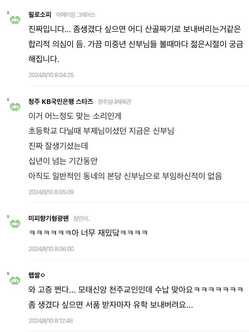 가톨릭에서 잘생긴 신부들을 수납하는 이유의 내용을 보여주는 이미지 관련 이미지 8