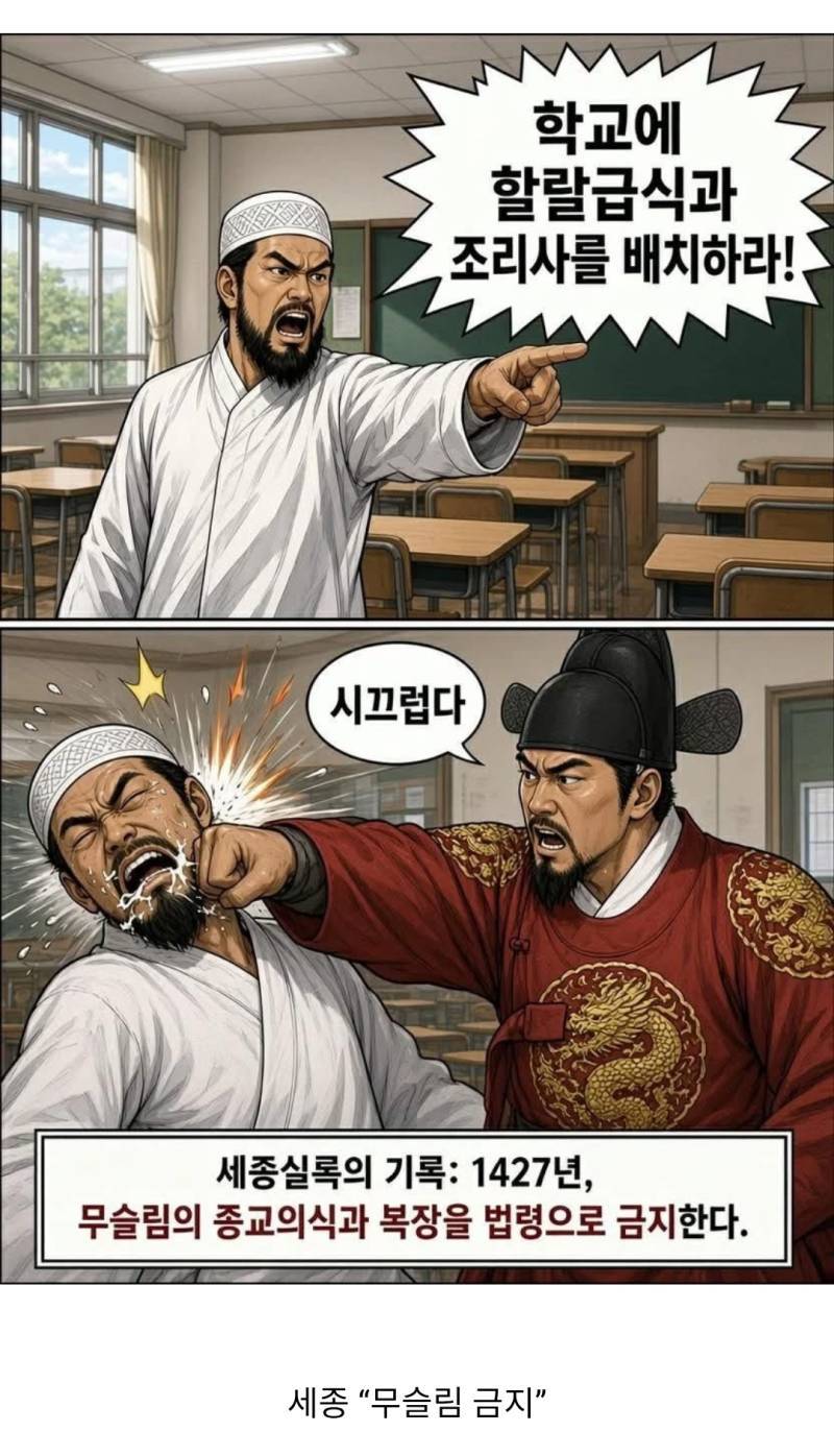 ?? : 학교에 할랄급식과 조리사를 배치하라!의 내용을 보여주는 이미지
