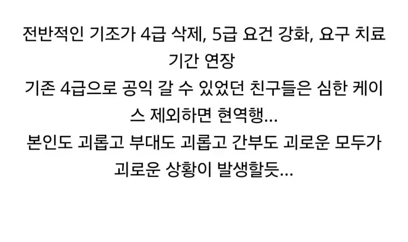 병무청, 정신질환 사회복무 요건 엄격하게 바꾸기로의 내용을 보여주는 이미지 관련 이미지 3