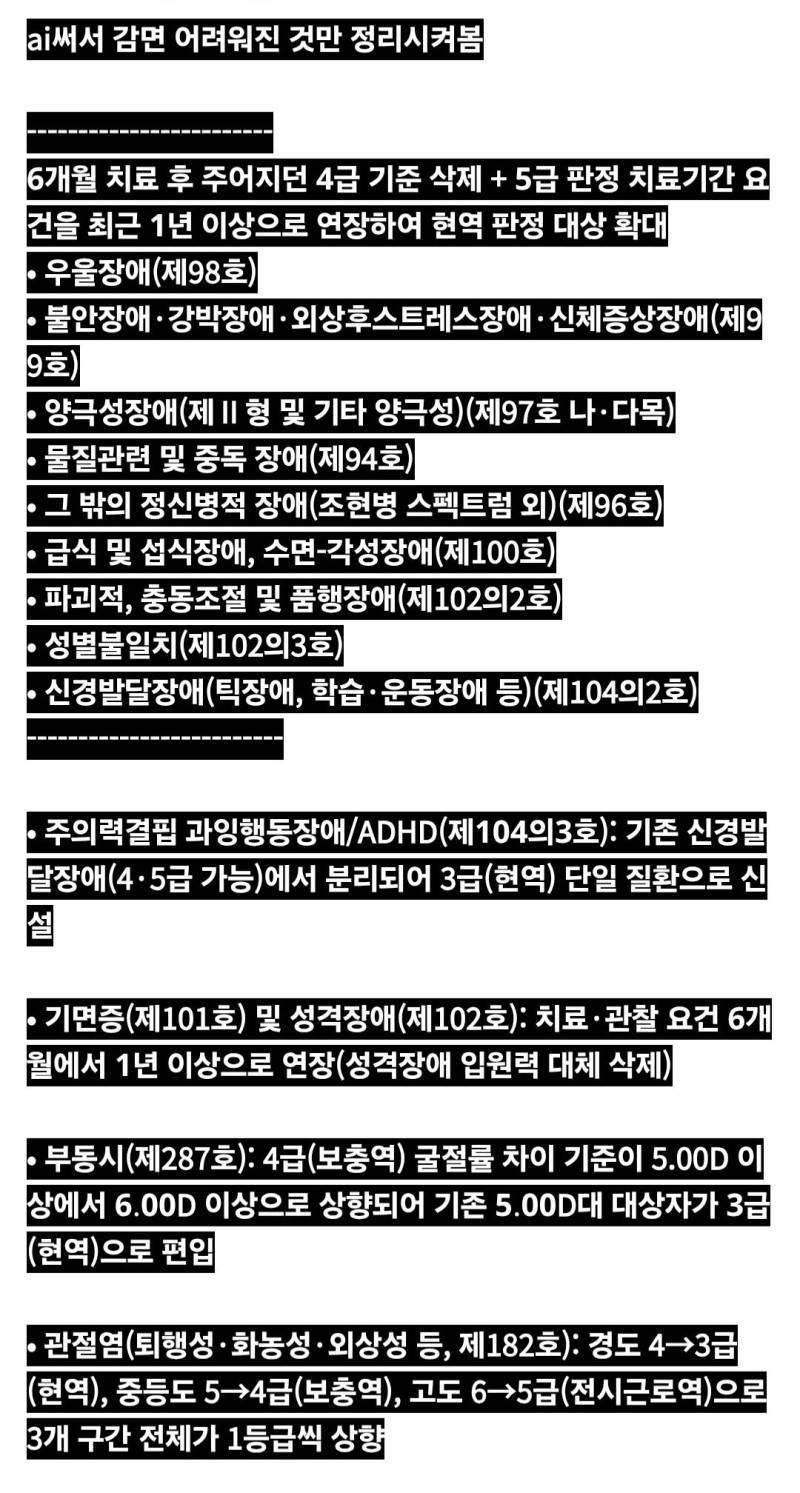 병무청, 정신질환 사회복무 요건 엄격하게 바꾸기로의 내용을 보여주는 이미지 관련 이미지 7