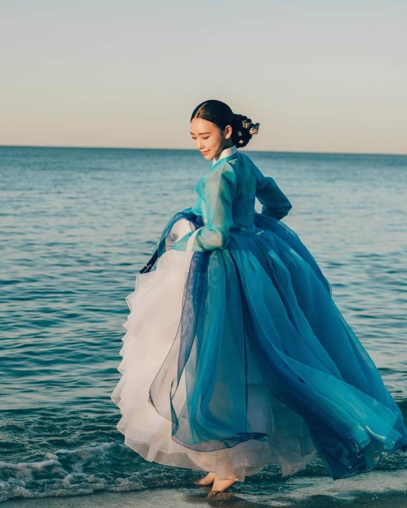 풍성한 꽃봉오리같은 한복 갈래치마 모음의 내용을 보여주는 이미지 관련 이미지 2