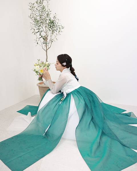 풍성한 꽃봉오리같은 한복 갈래치마 모음의 내용을 보여주는 이미지 관련 이미지 7