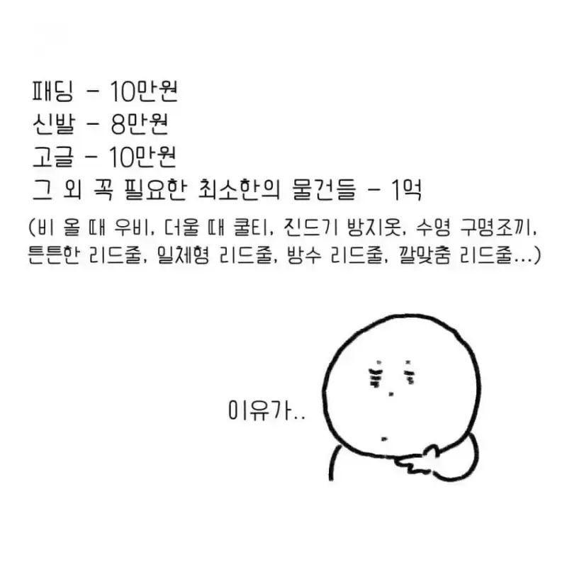 개를 키우기 전에 했던 생각의 내용을 보여주는 이미지 관련 이미지 10