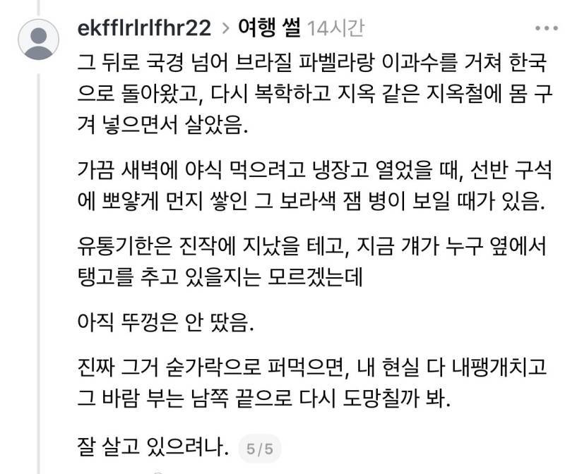 충동적으로 떠났던 누군가의 남미 여행 이야기의 내용을 보여주는 이미지 관련 이미지 5