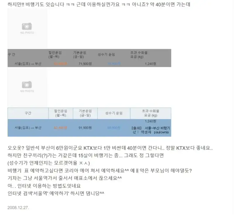 2008년 인터넷에서 사용하는 말투의 내용을 보여주는 이미지