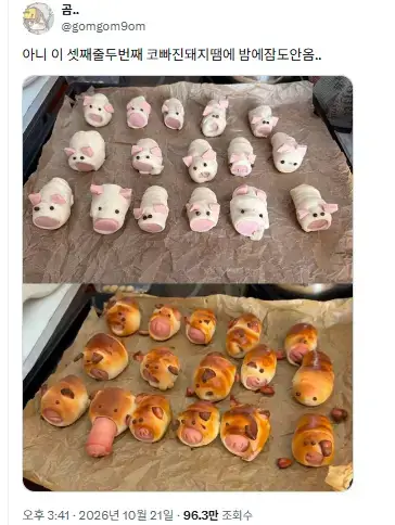 아니 이 셋째줄두번째 코빠진돼지땜에 밤에잠도안옴..의 내용을 보여주는 이미지