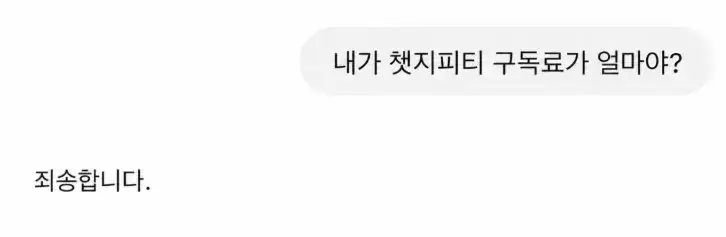?? : 내 챗지피티 구독료가 얼마냐?의 내용을 보여주는 이미지 관련 이미지 3