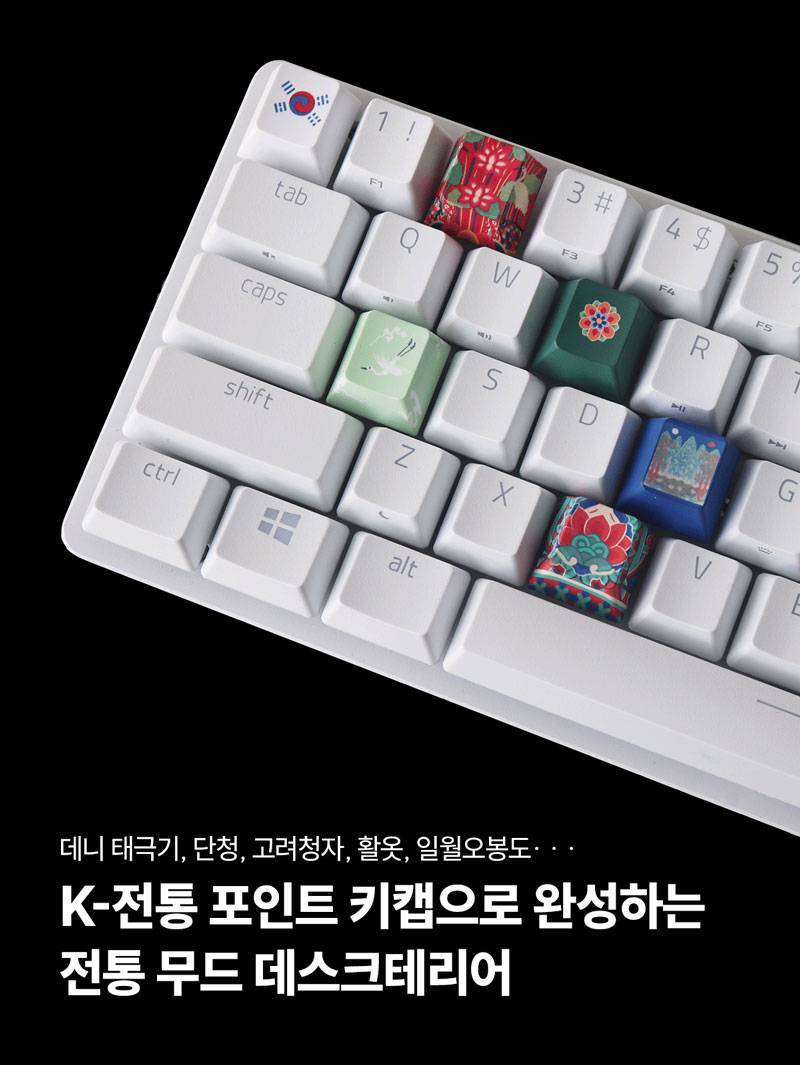 국중박에서 나온 전통 문양 키캡의 내용을 보여주는 이미지