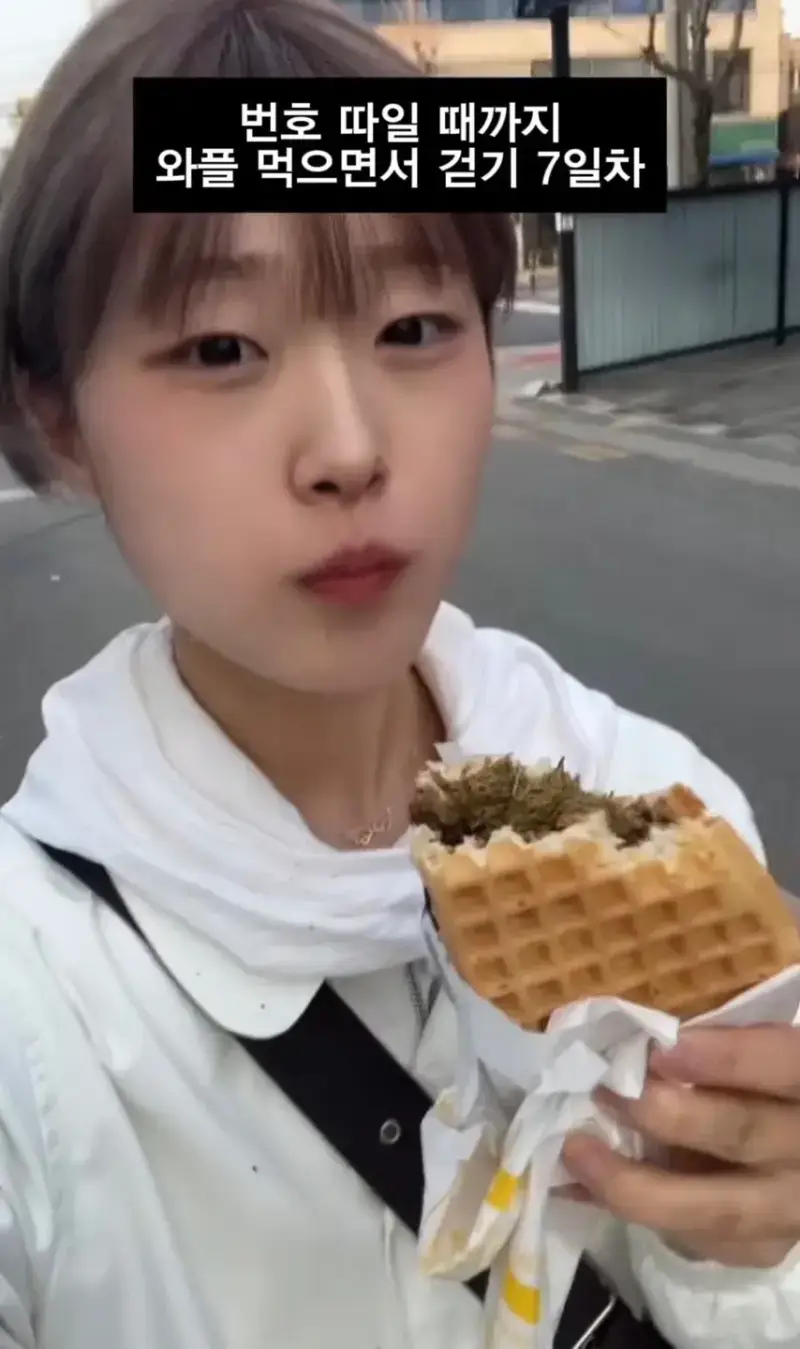 길거리에서 번호 따일 때까지 와플 먹어봤더니의 내용을 보여주는 이미지 관련 이미지 10