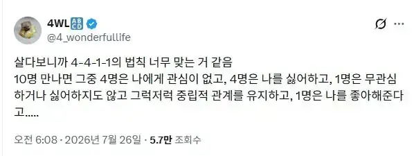 4-4-1-1의 법칙의 내용을 보여주는 이미지