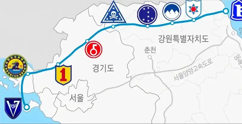 논란되고 있는 인천~고성 평화 동서고속도로의 내용을 보여주는 이미지 관련 이미지 3