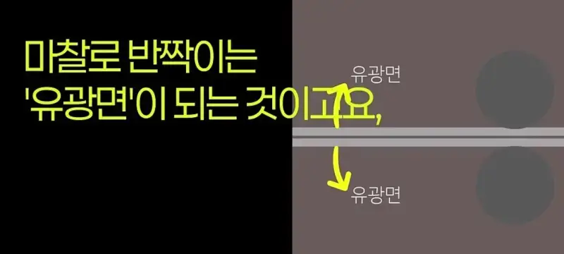 제조사 대표가 설명하는 알루미늄 호일 앞뒷면 차이의 내용을 보여주는 이미지 관련 이미지 12