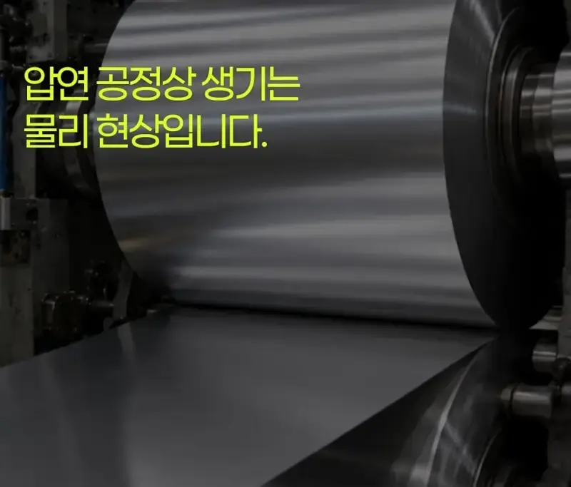 제조사 대표가 설명하는 알루미늄 호일 앞뒷면 차이의 내용을 보여주는 이미지 관련 이미지 6