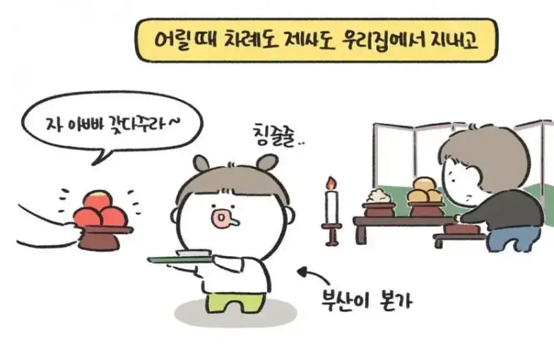 경상도에서만 먹는다는 명절 음식의 내용을 보여주는 이미지