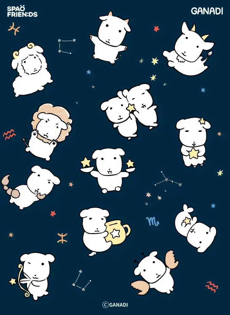 천칭자리, 쌍둥이자리, 처녀자리, 사수자리한테 너무한거 같은 가나디 별자리 티셔츠의 내용을 보여주는 이미지